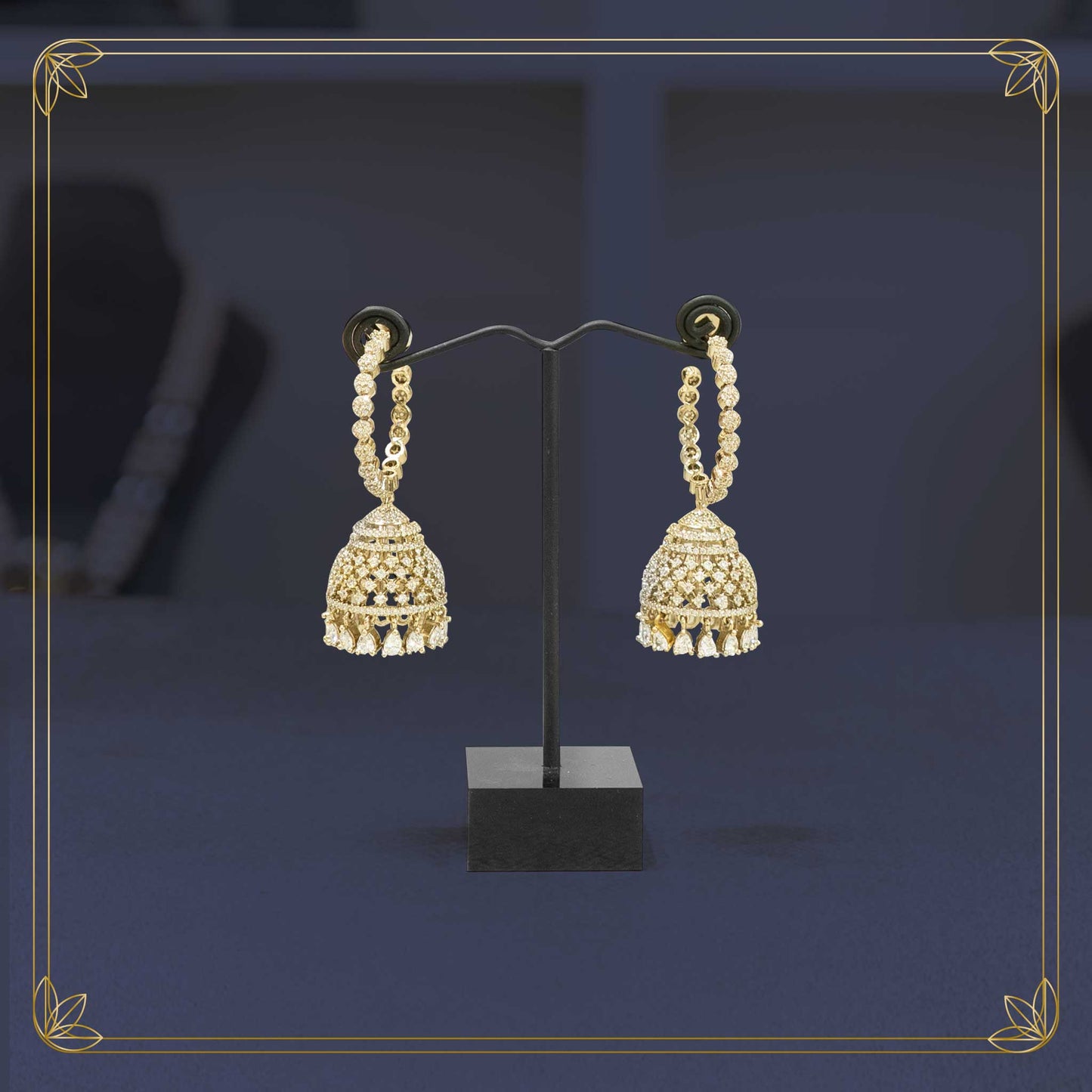 Ornate Regal Jhumkas