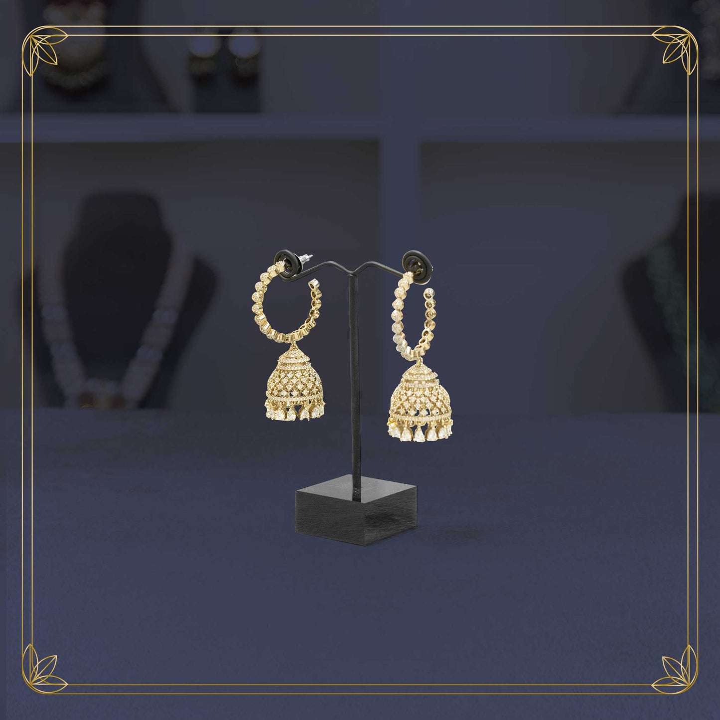 Ornate Regal Jhumkas