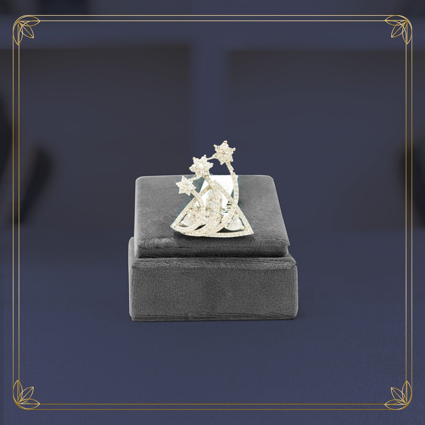 Dazzling Starlight Aura Diamond Ring