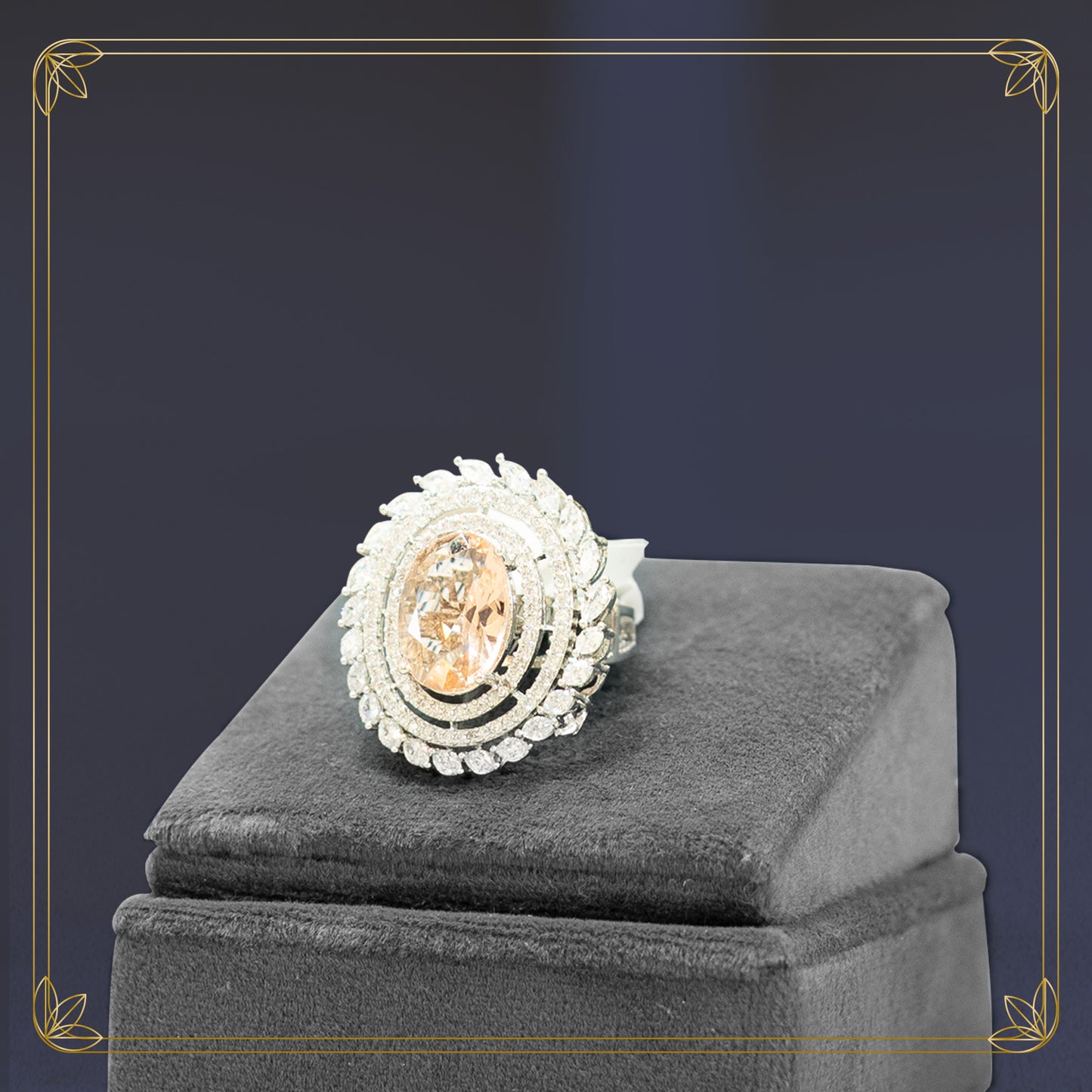 Luminous Sunlike Diamond Ring