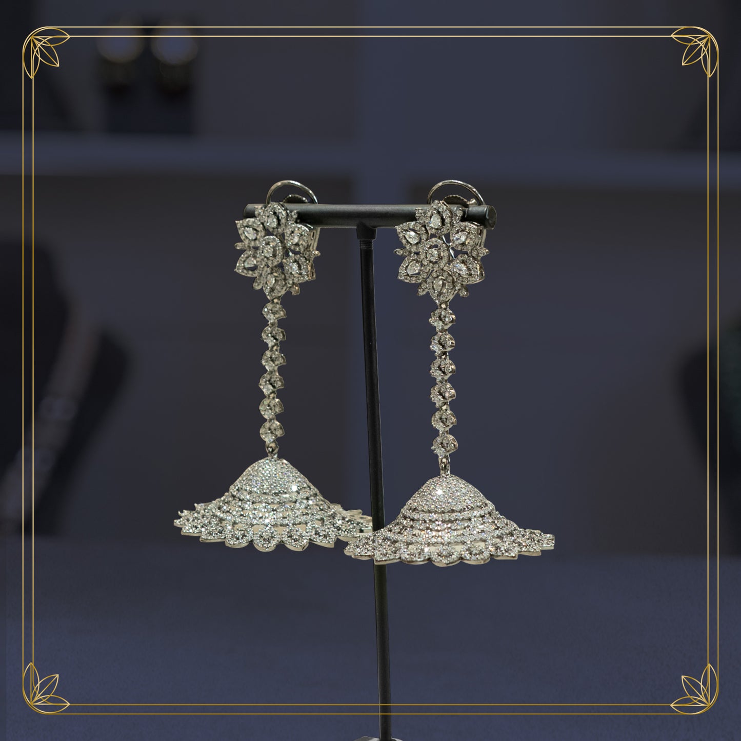 The Maharani's Bloom Jhumkas