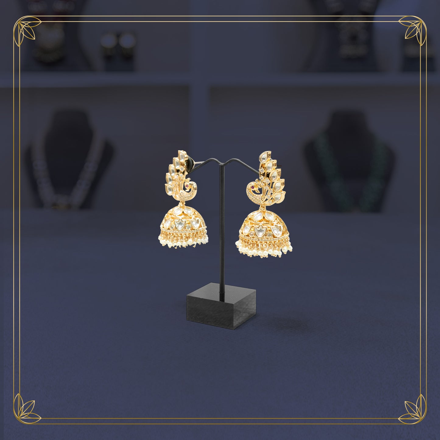 Emperor's Plume Jhumkas