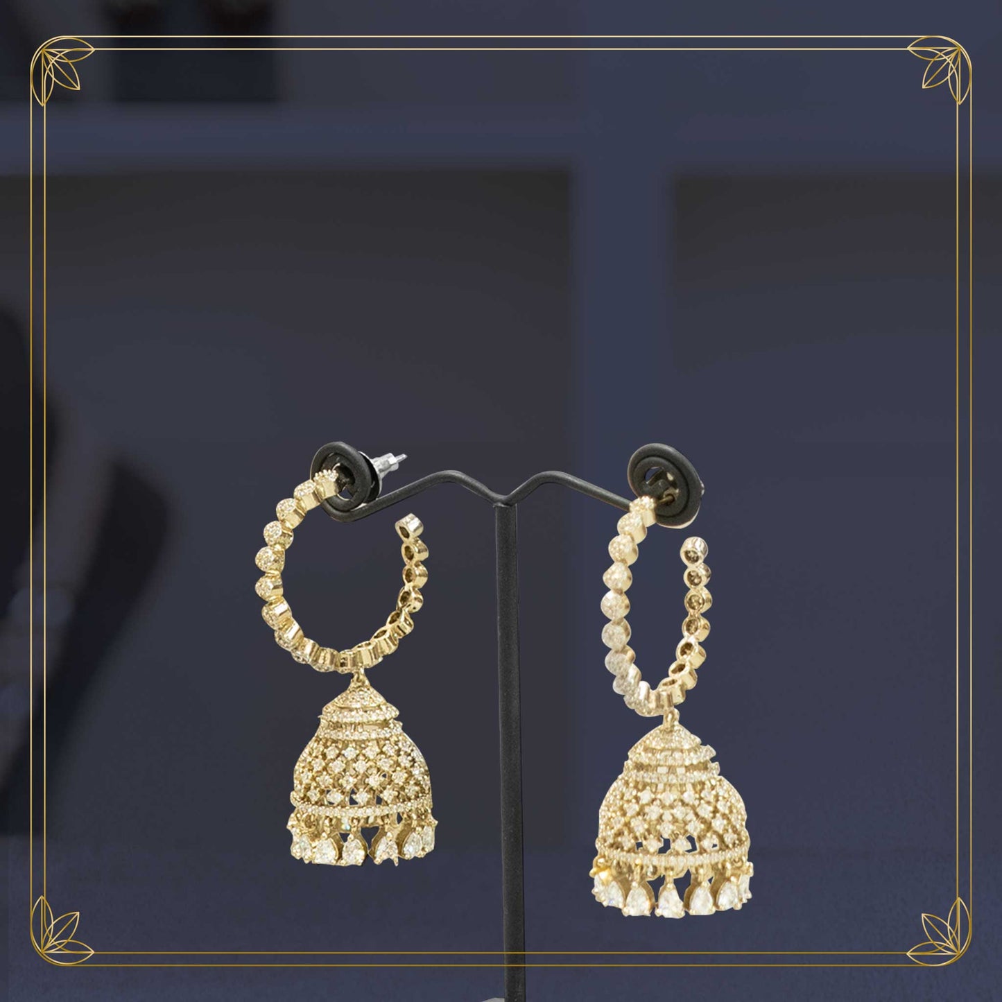 Ornate Regal Jhumkas