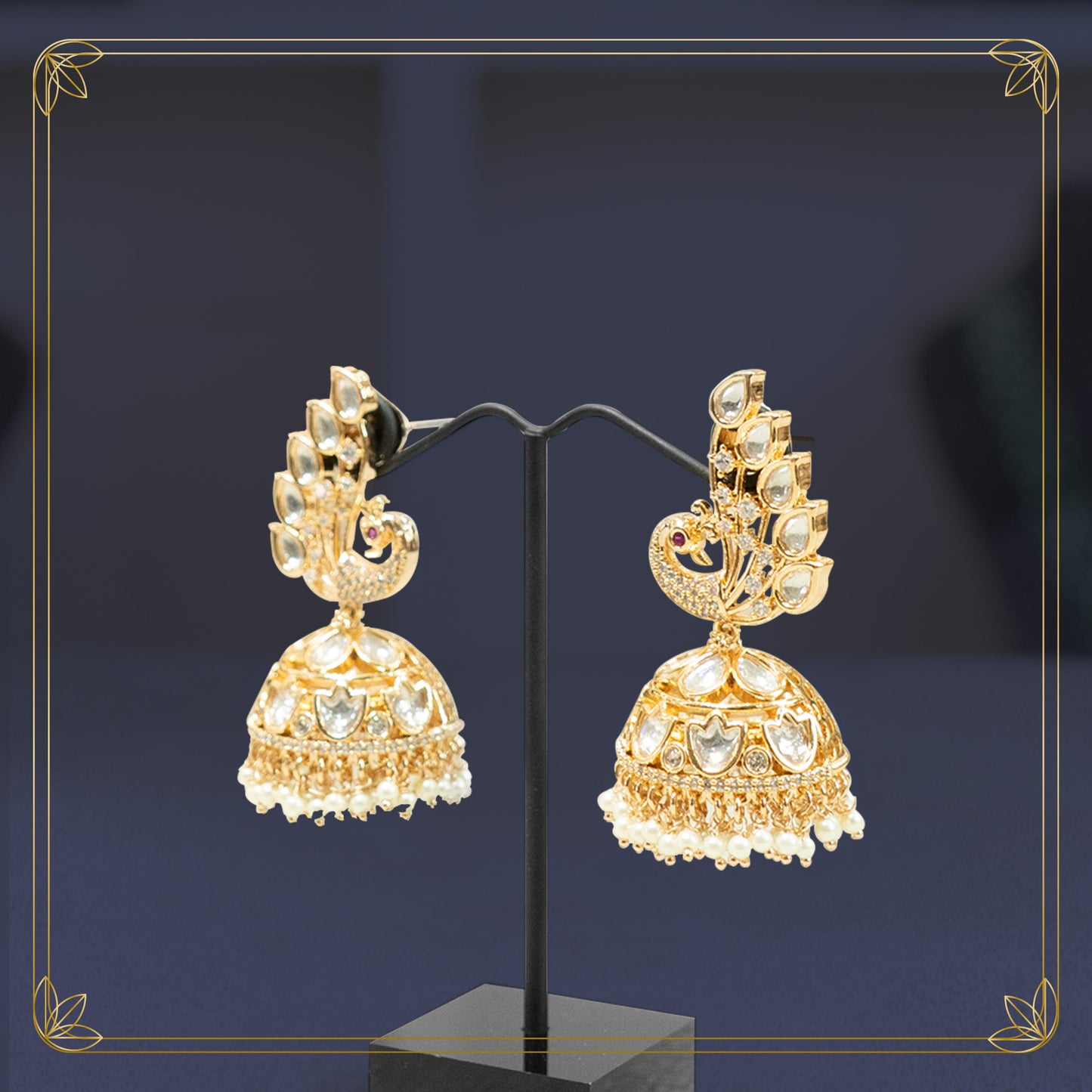 Emperor's Plume Jhumkas