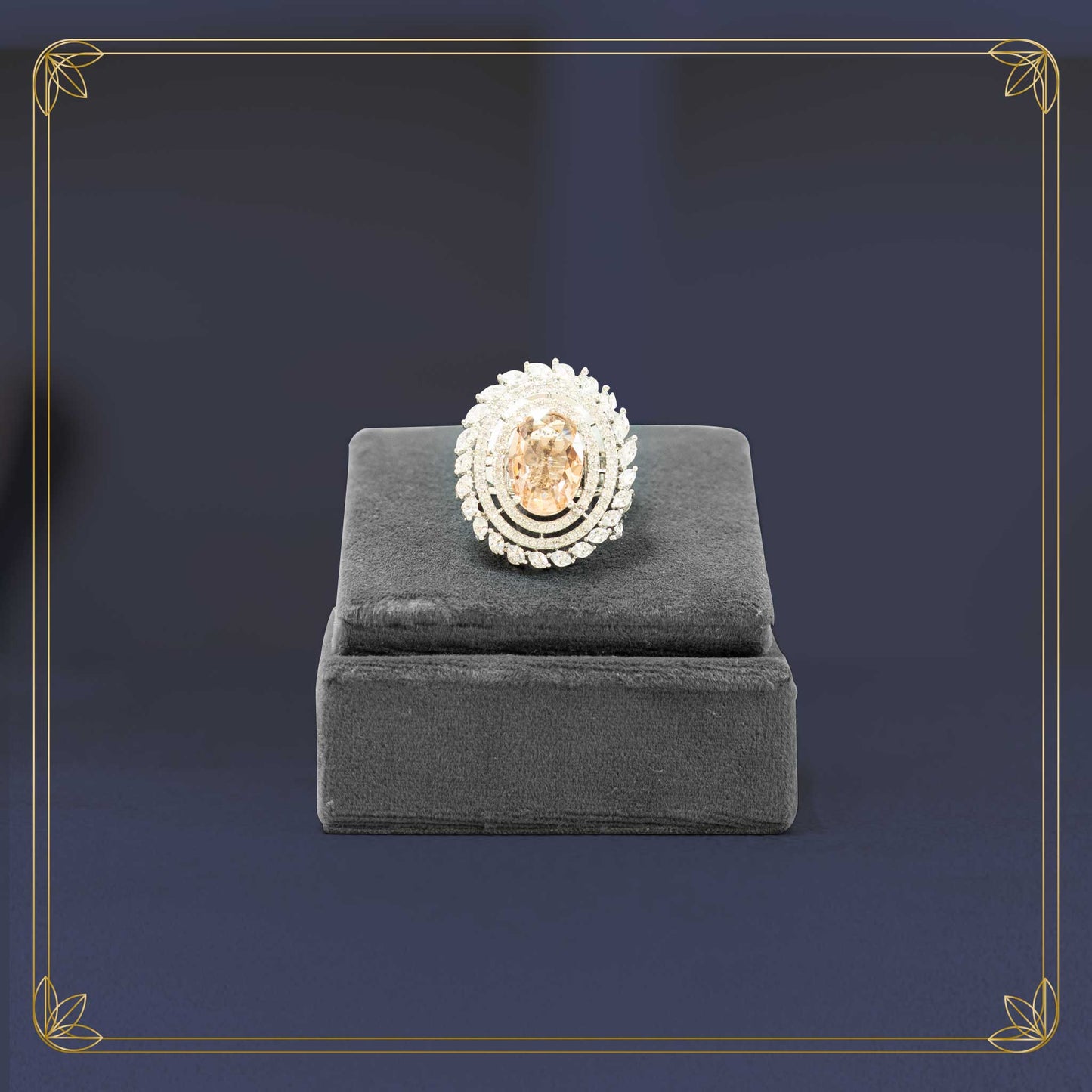 Luminous Sunlike Diamond Ring
