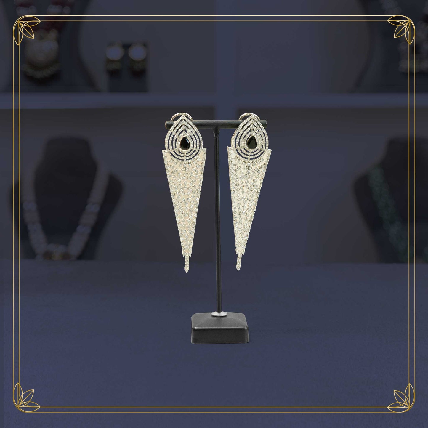 Midnight Majesty Drop Earing's