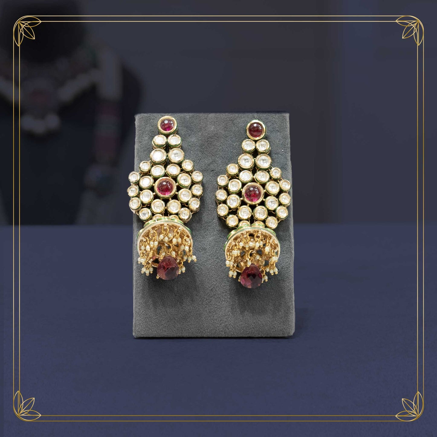 Heritage Padmavati Gemstone Bridal Set - Rental