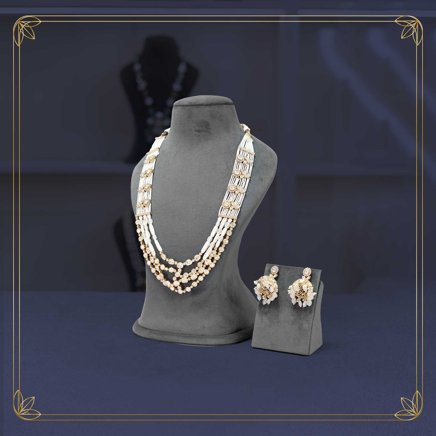 Stunning Multi-Layer Pearl Necklace set