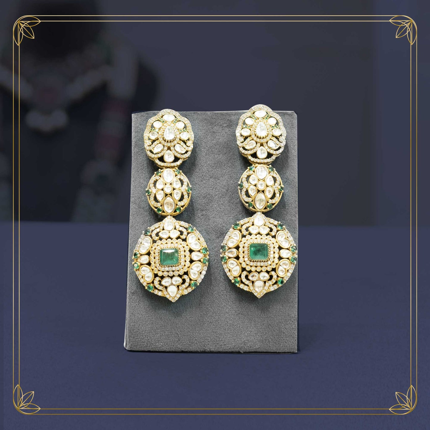 Royal Emerald Green Bridal Jewellery - Rental