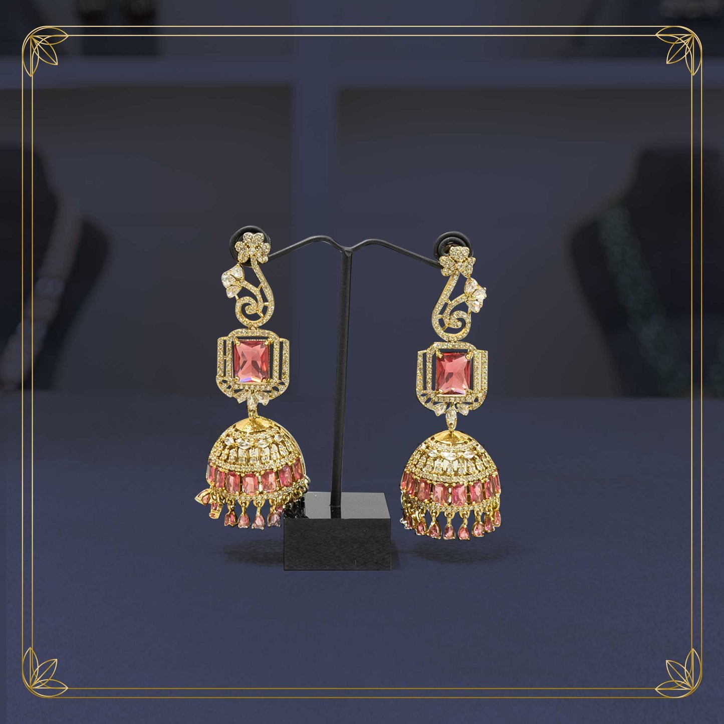 Regal Kundan Blossom Jhumkas