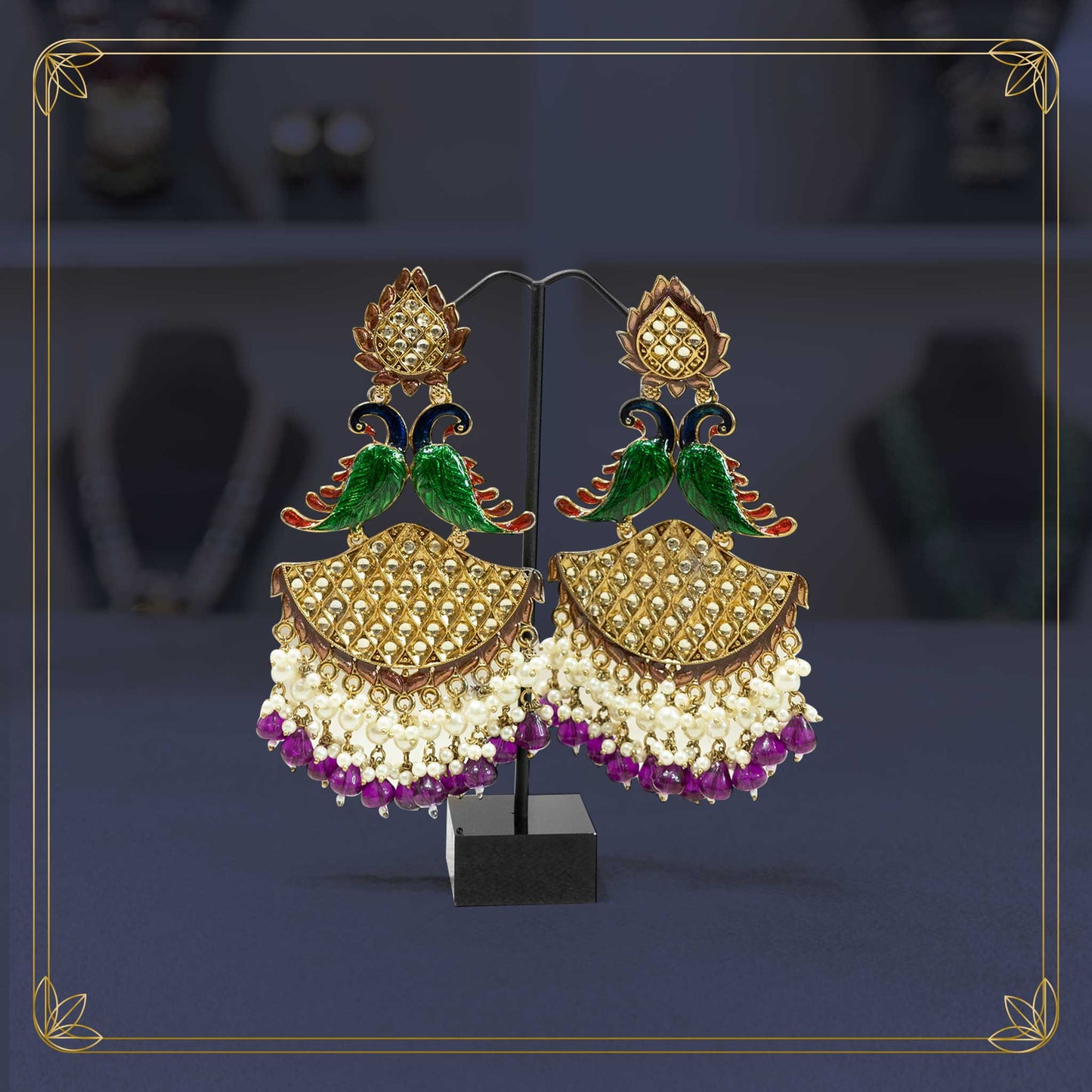 The Royal Enamel Peacock Splendor