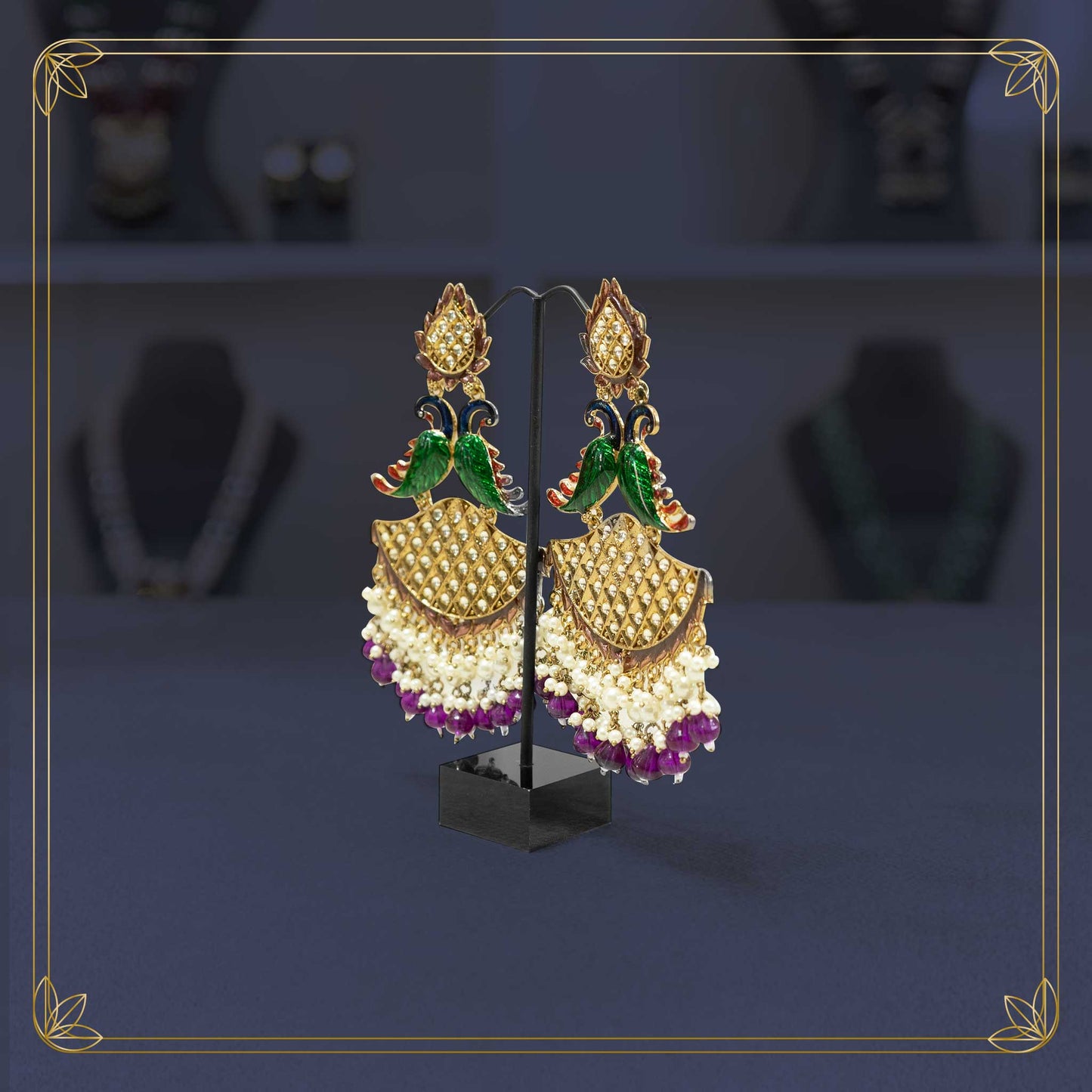 The Royal Enamel Peacock Splendor