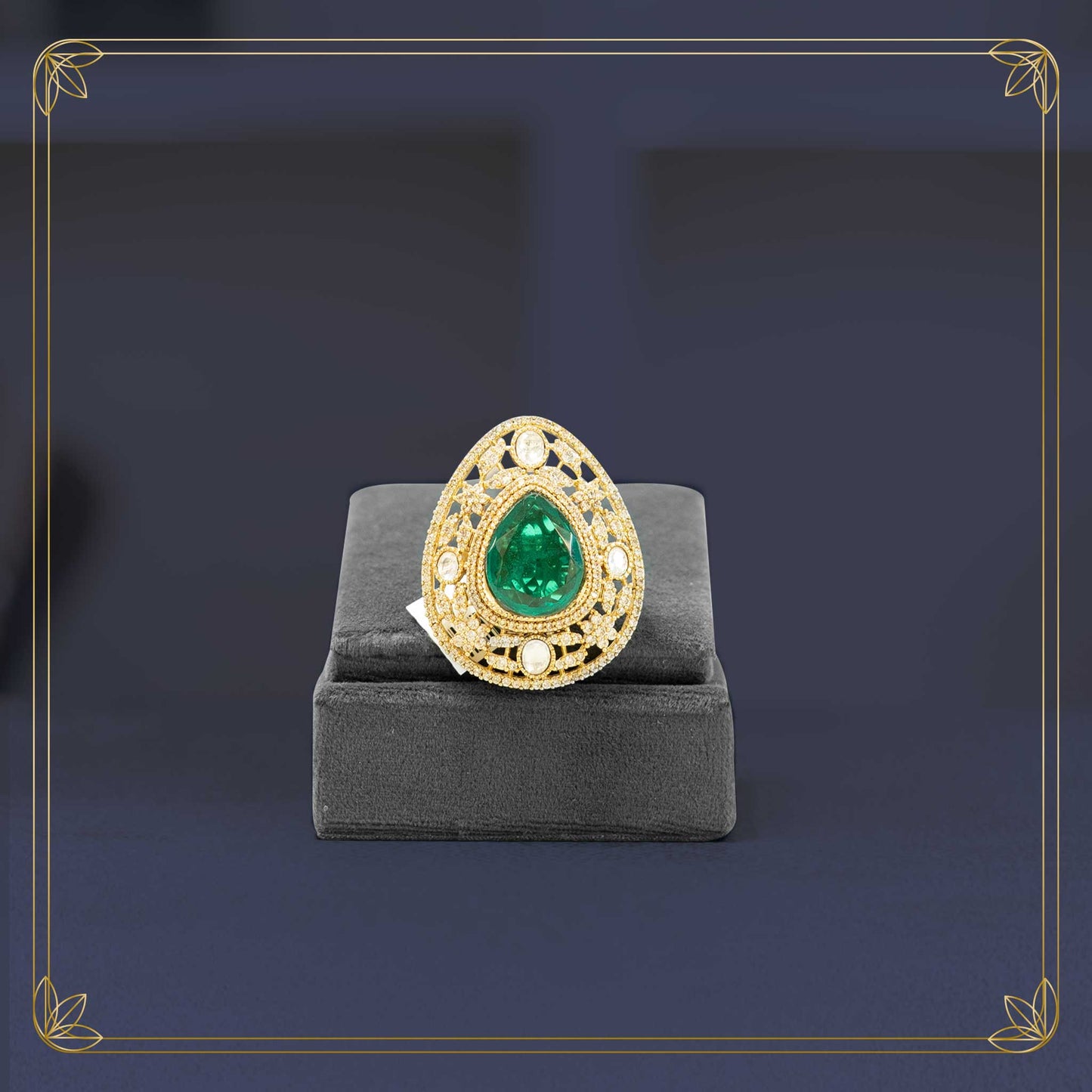 Green Emerald Vintage Ring