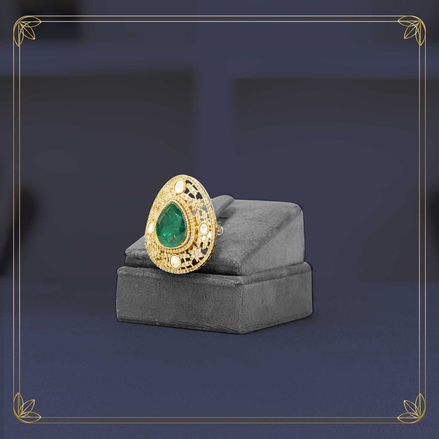 Green Emerald Vintage Ring