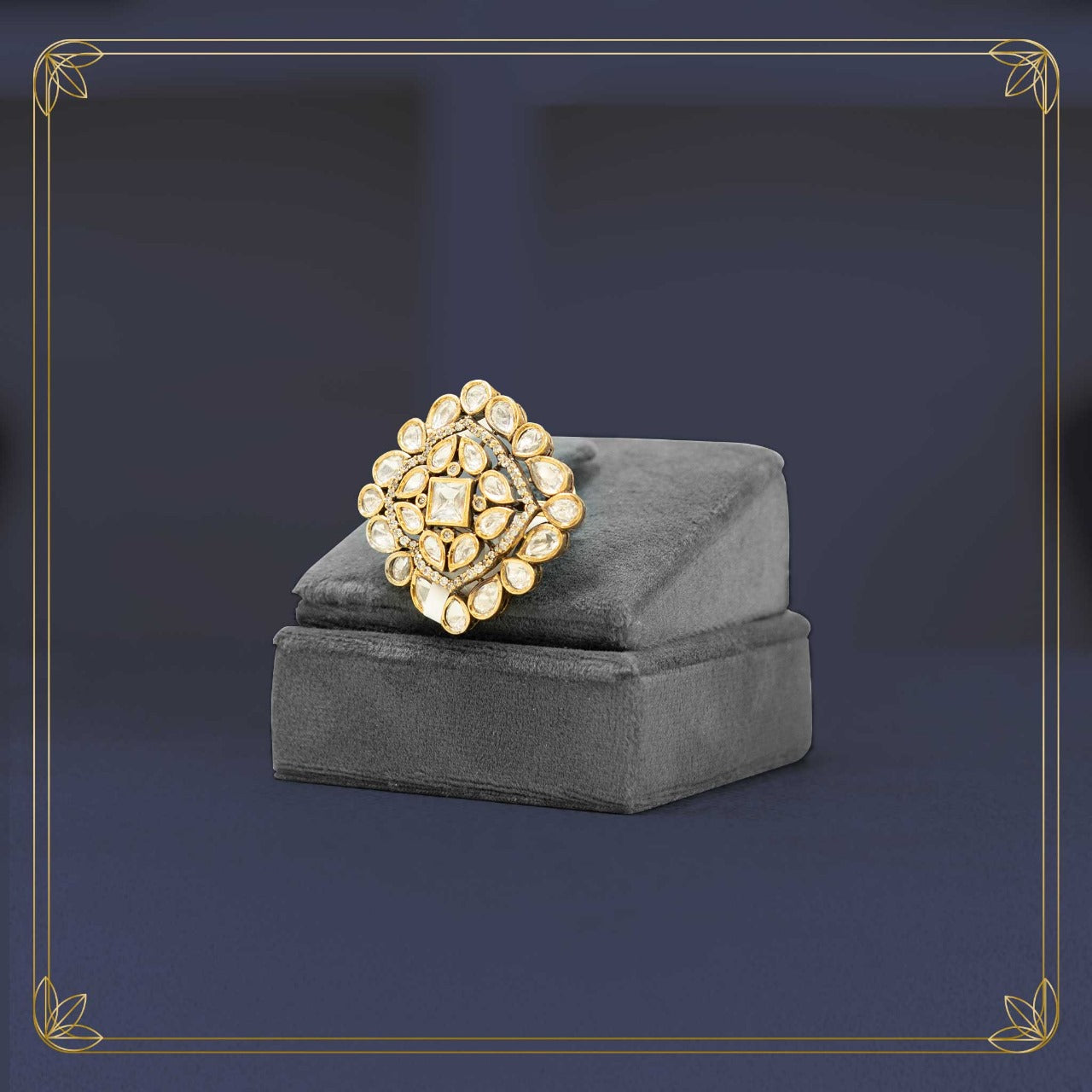 Vintage Grandeur Polki Diamond Ring