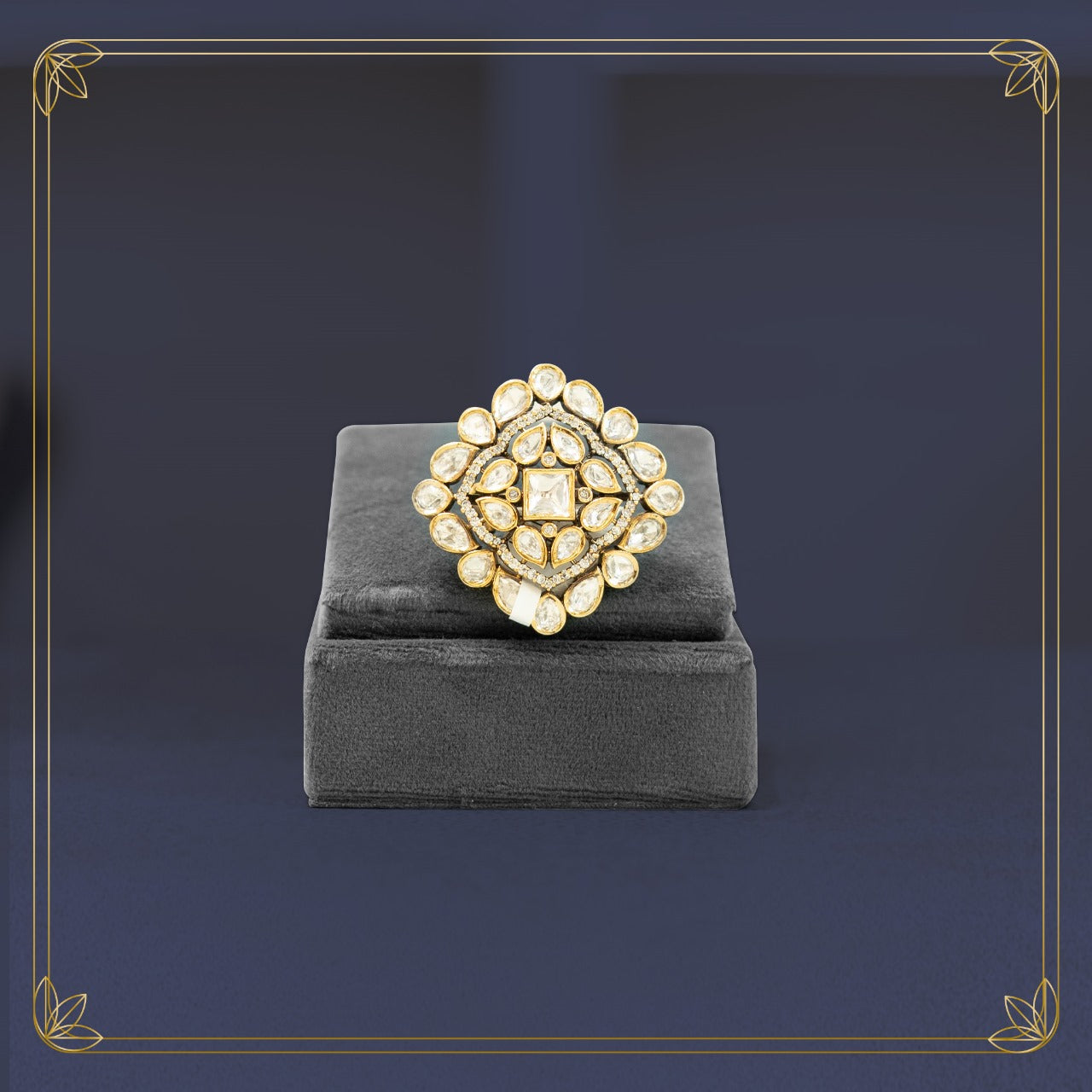 Vintage Grandeur Polki Diamond Ring