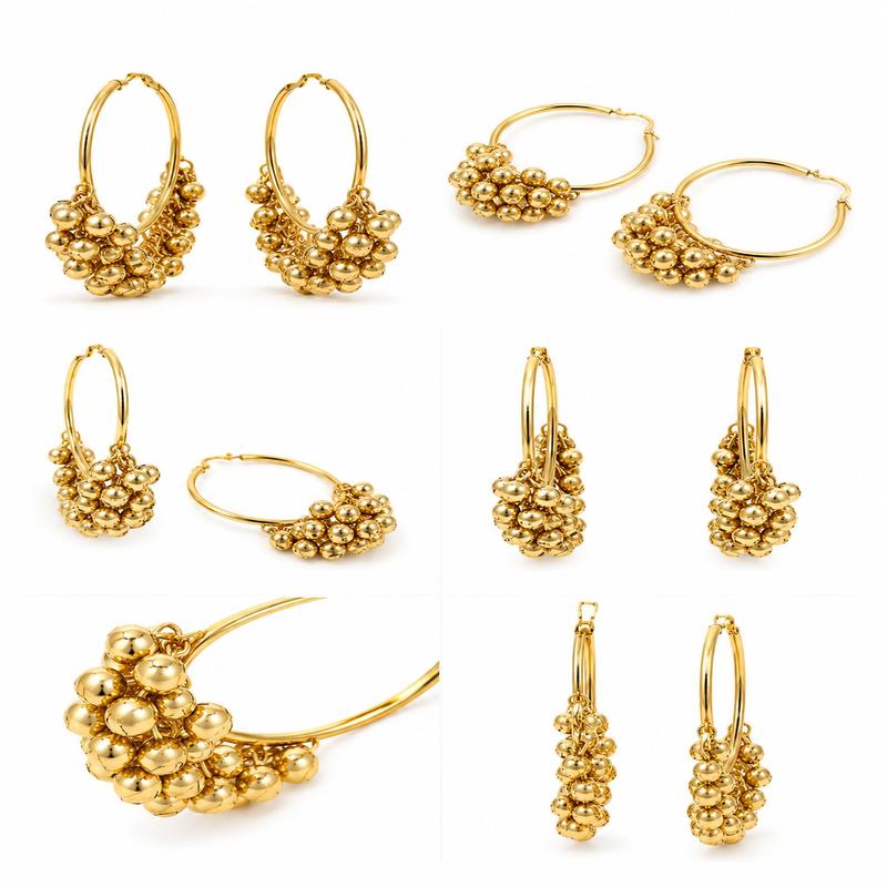 Ghunghroo Halo Hoop Earrings (53452)