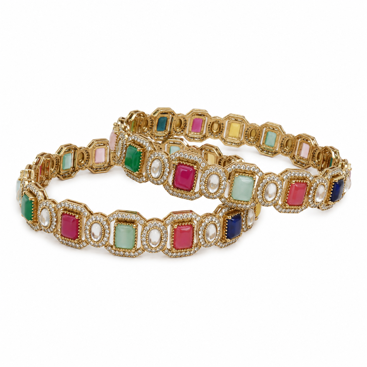 Navratna Heritage Bangles (52016)