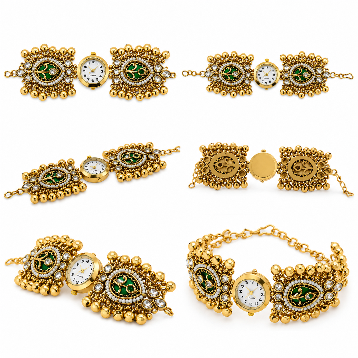 Emerald Ghungroo Royale Watch (53996)