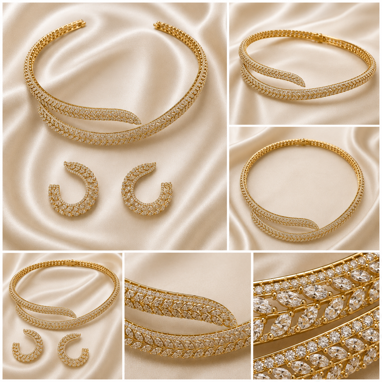 Imperial Wave Necklace Set