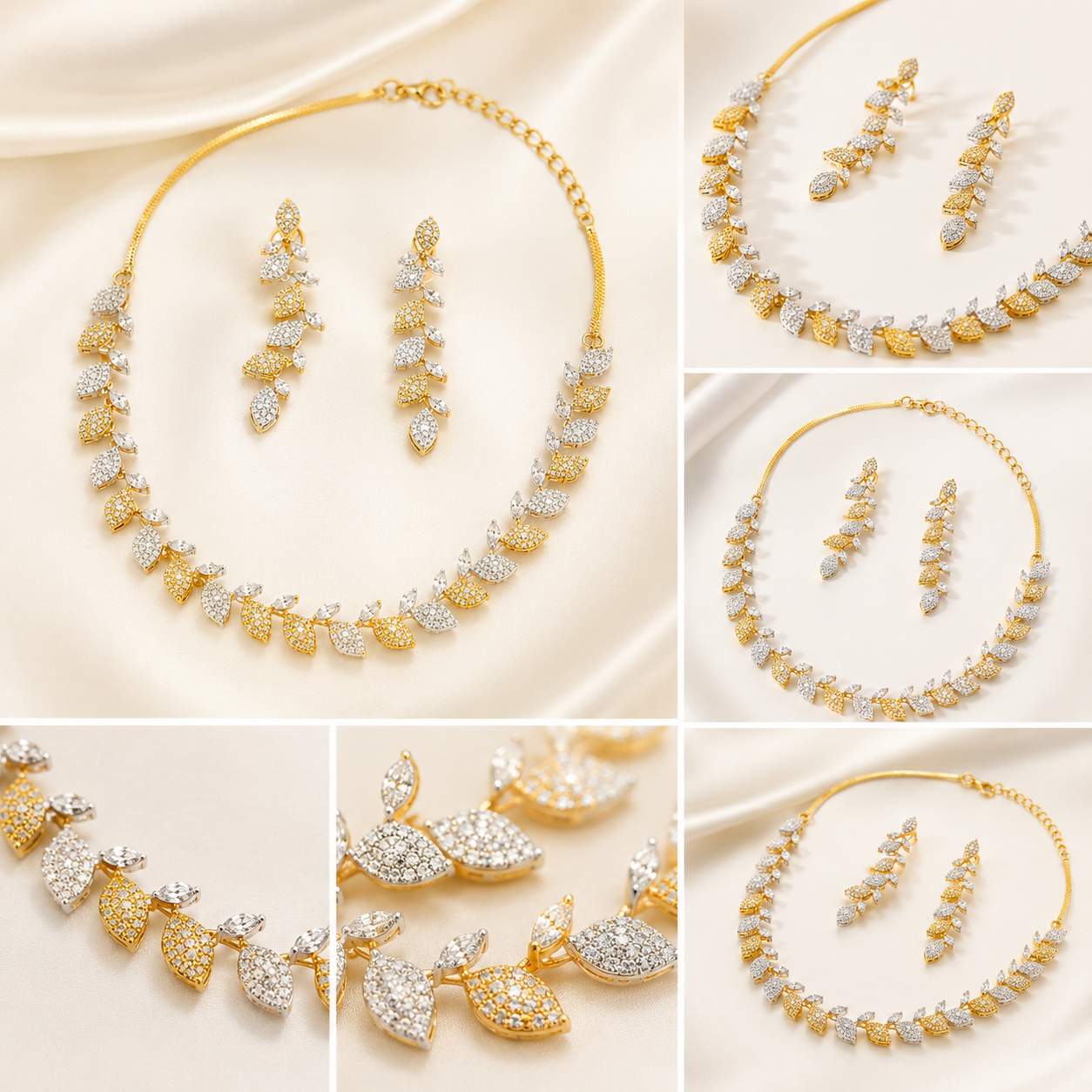 Celestia Leaf Jewellery Set
