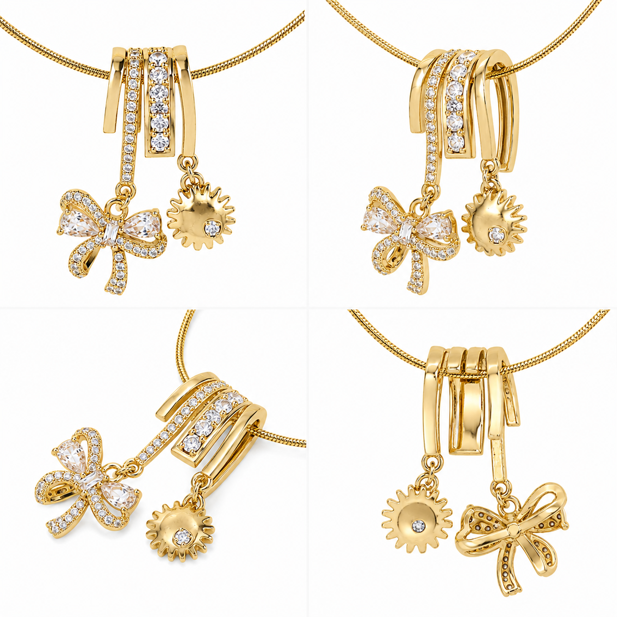 Sun & Bow Charm Pendant (51863)