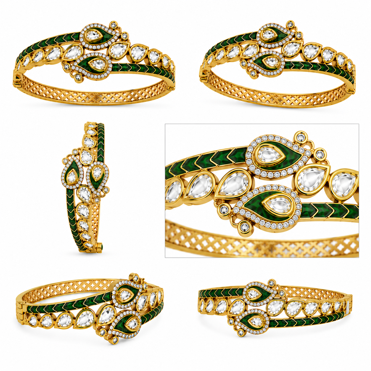 Emerald Mayura Bracelet (54952)