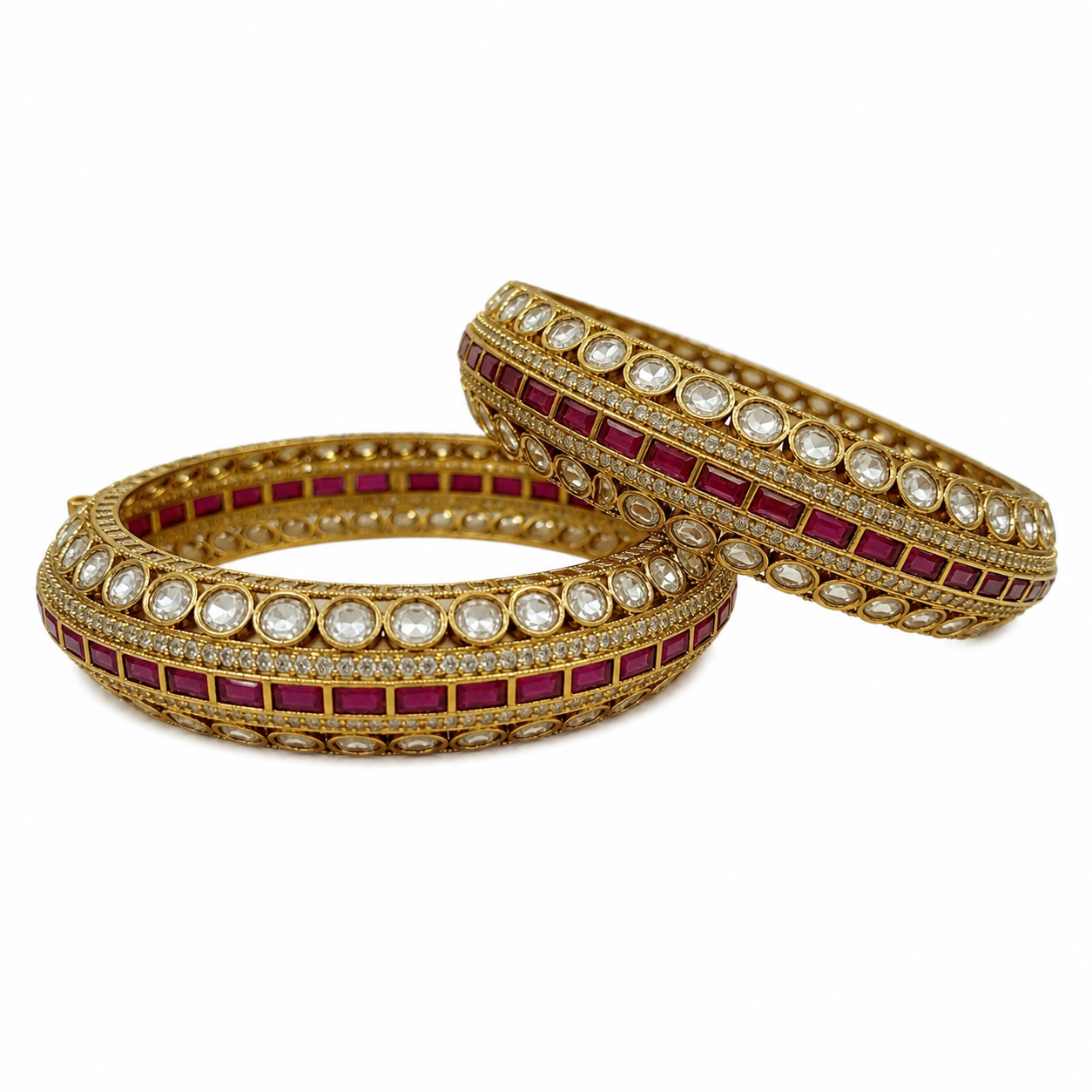 Ruby Dynasty Bangles (49728)