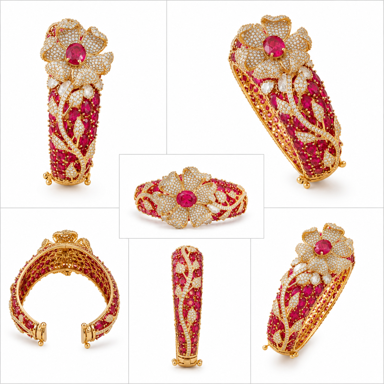 Regal Petals Ruby Bracelet (56198)