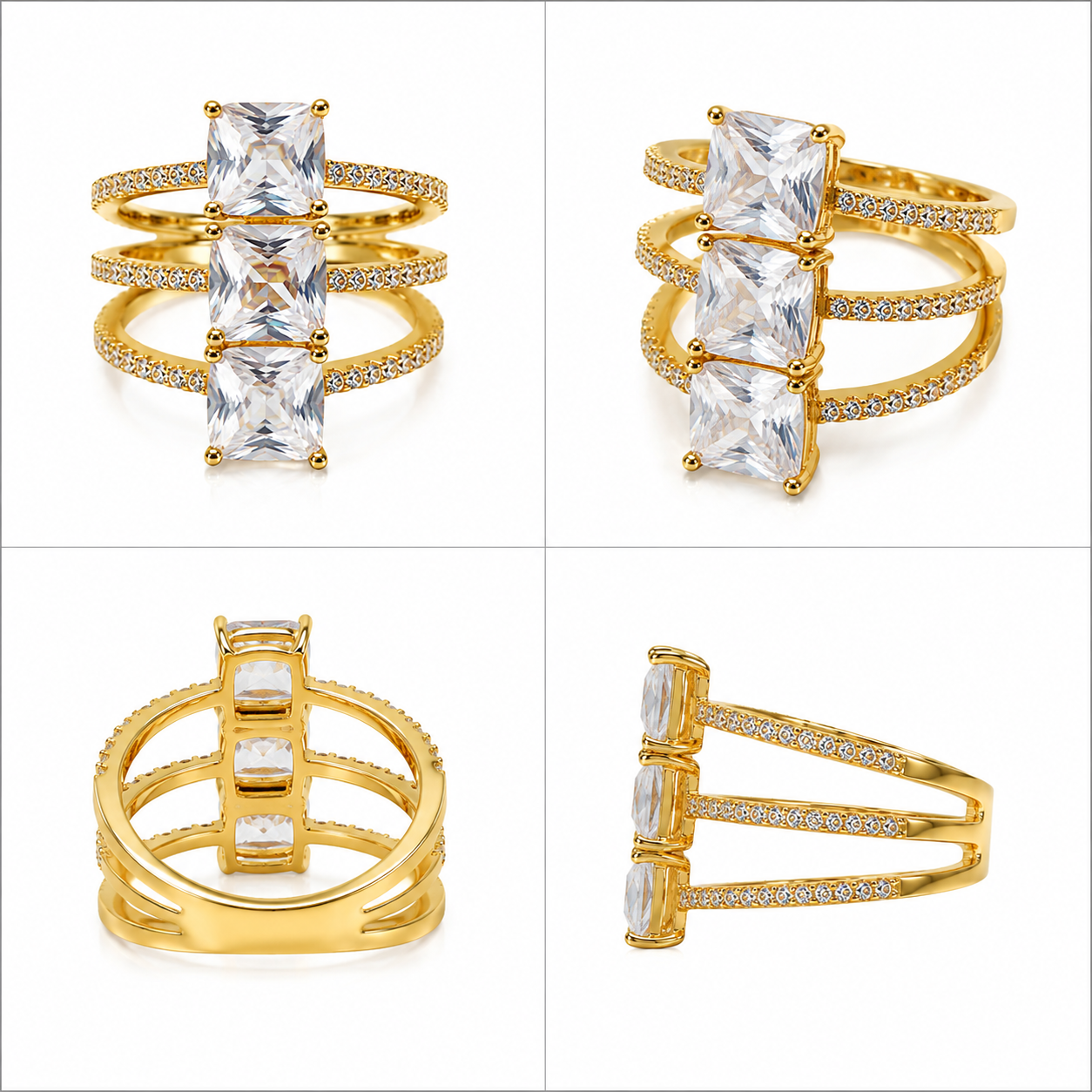 Triple Grace Crystal Ring (55875)