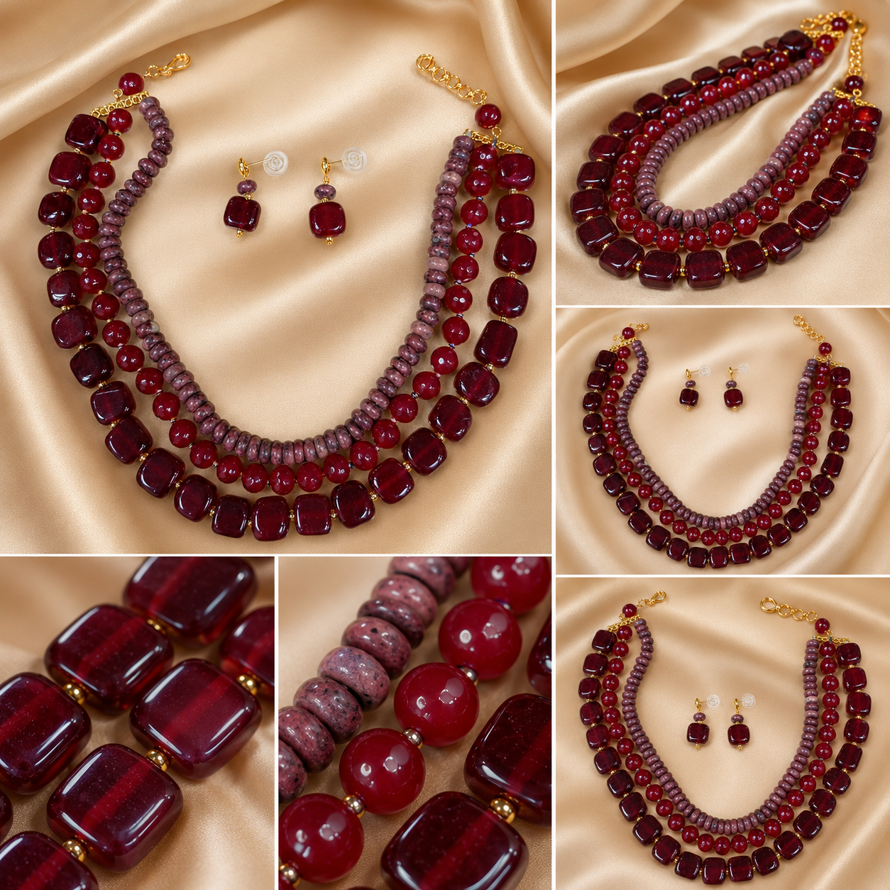 Ruby Dusk Statement Set