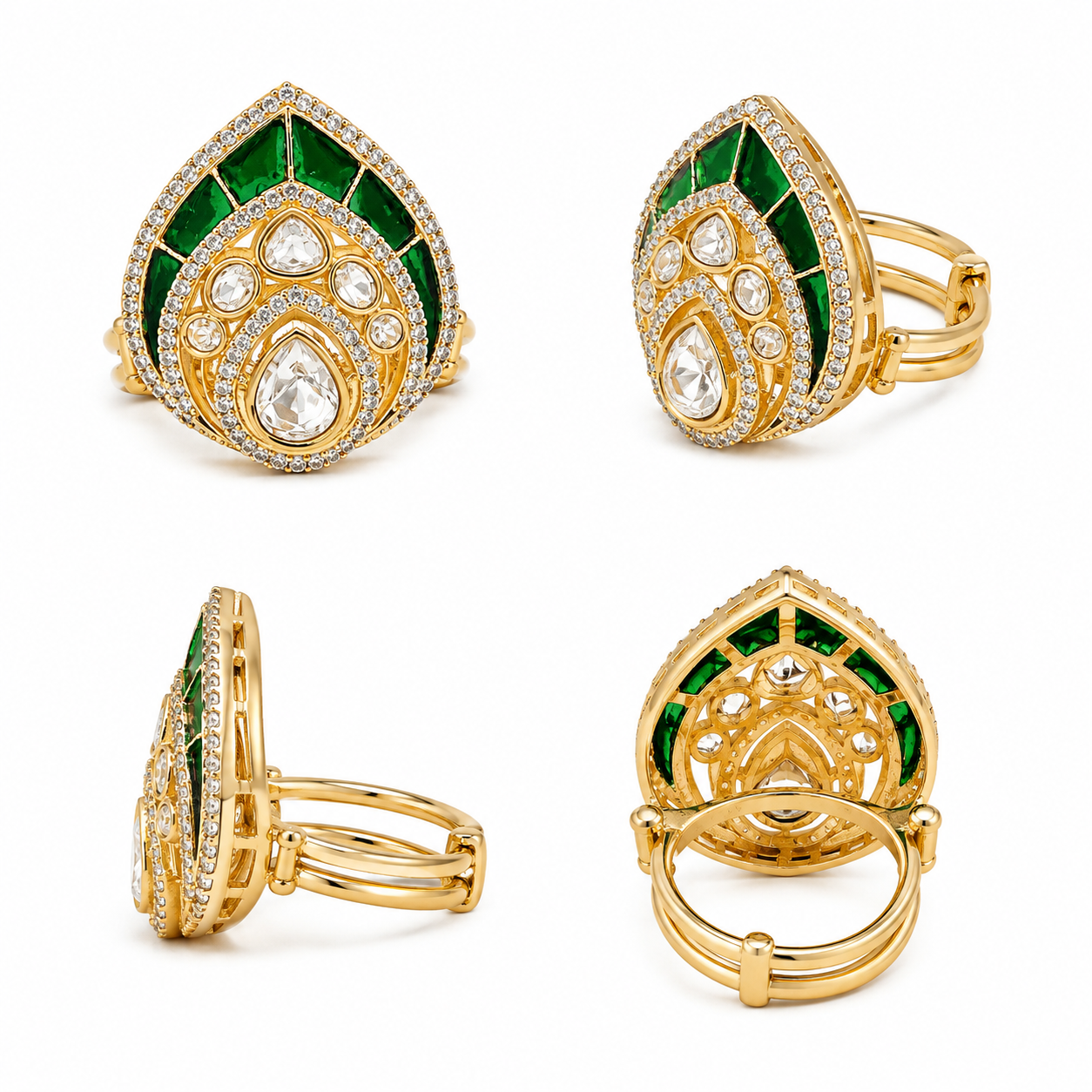 Emerald Royale Cocktail Ring (56118)