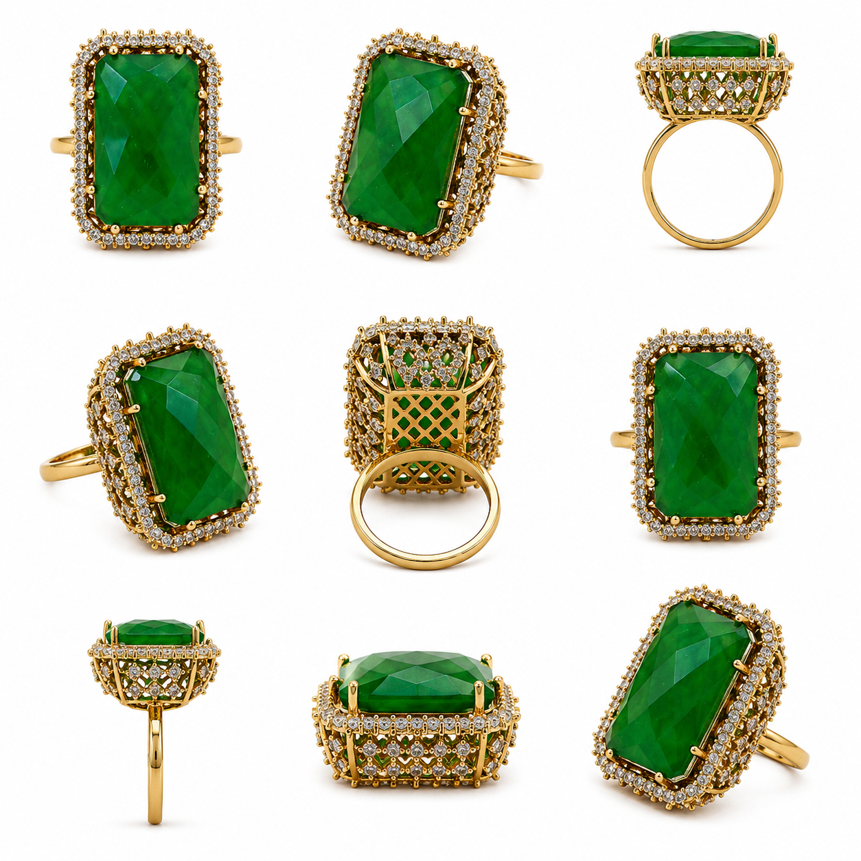 Dynasty Emerald Cocktail Ring (56210)