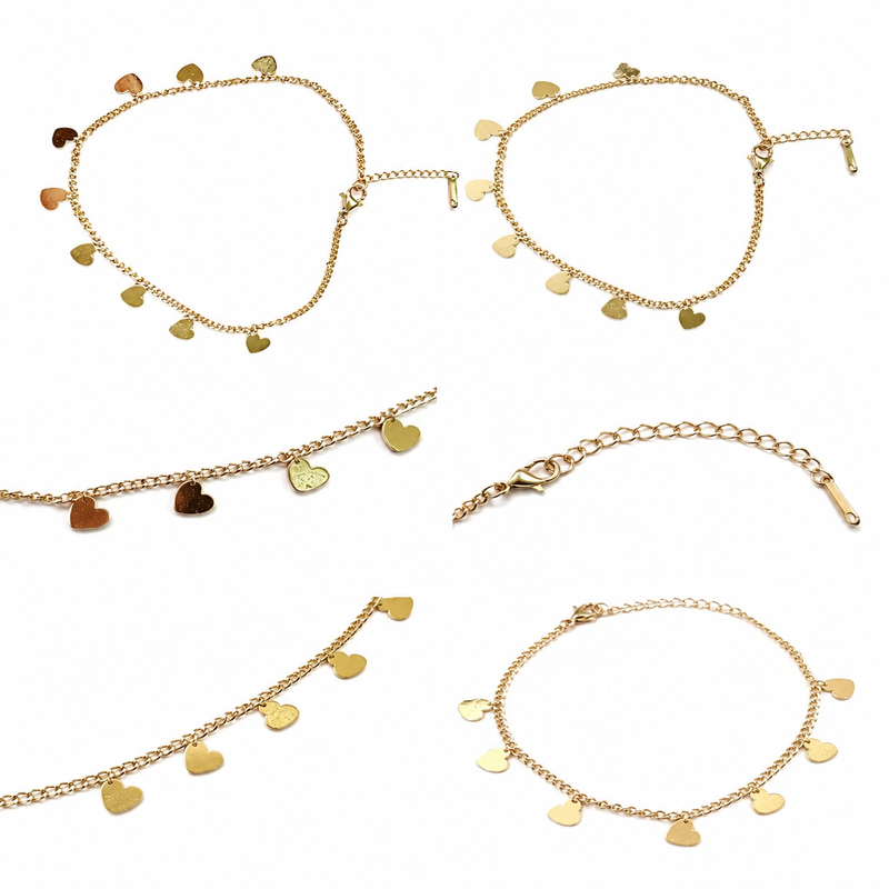 Golden Whisper Hearts Bracelet (56711)