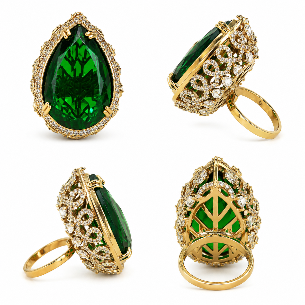 Emerald Royale Cocktail Ring (56210)