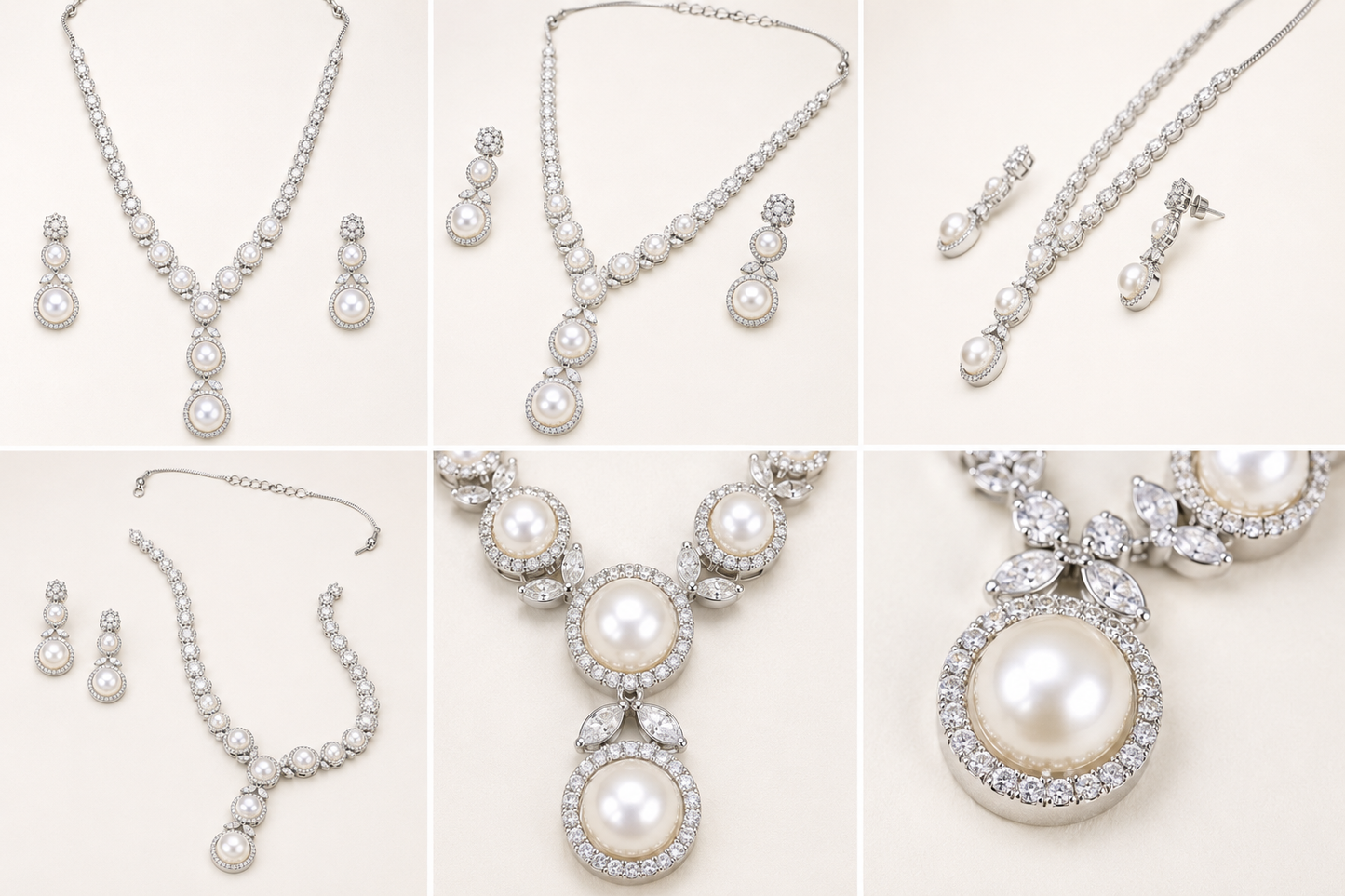 ABHUSHANAM Celestia Pearl Set