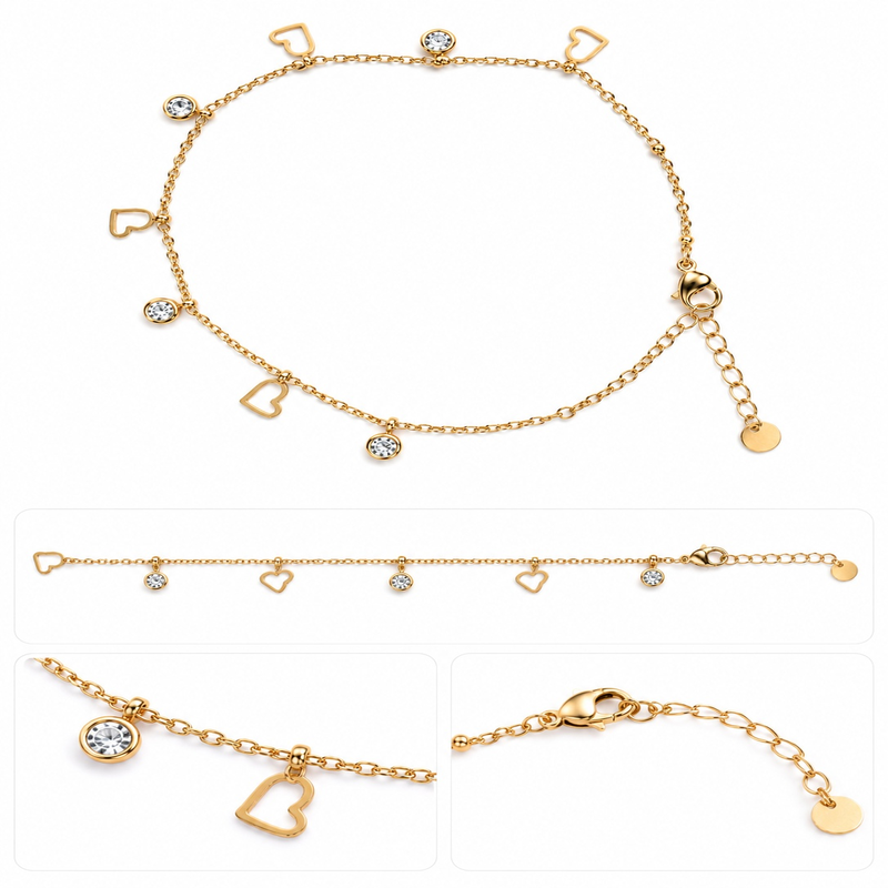 Heart Glow Crystal Bracelet (56719)