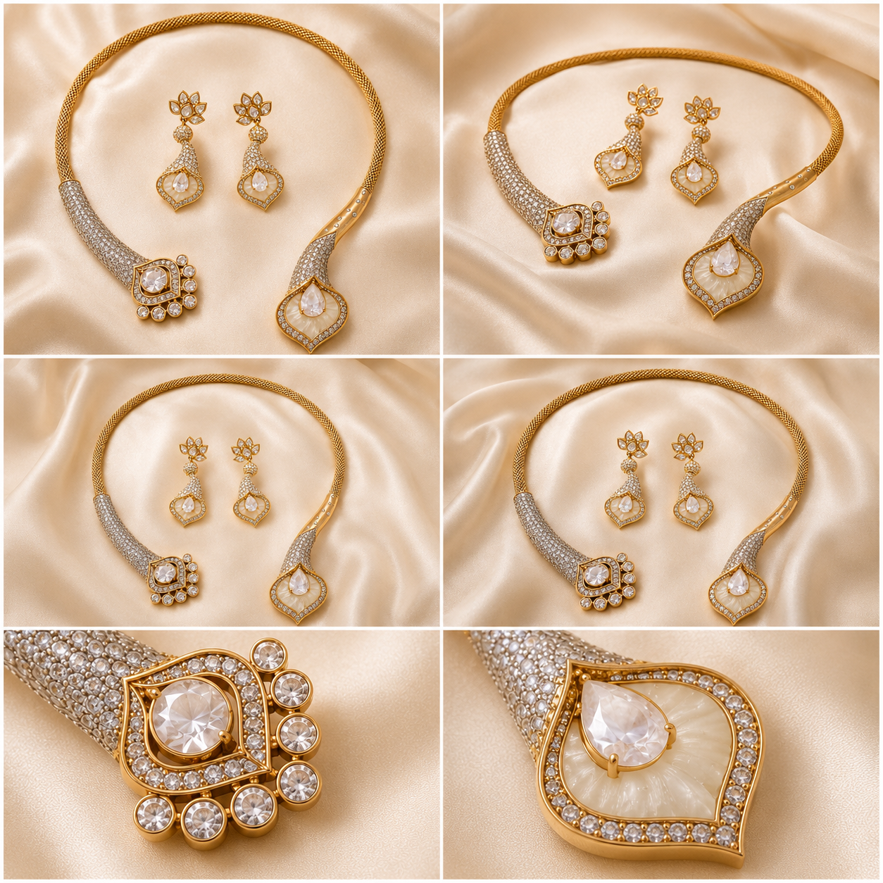 Celestial Petal Necklace Set