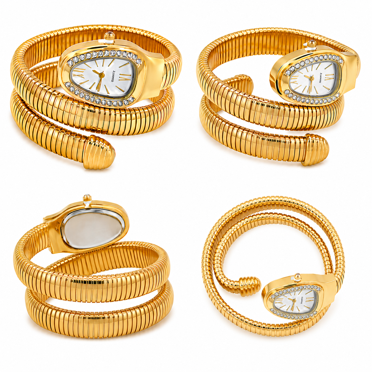 Golden Eclipse Wrap Watch (53994)