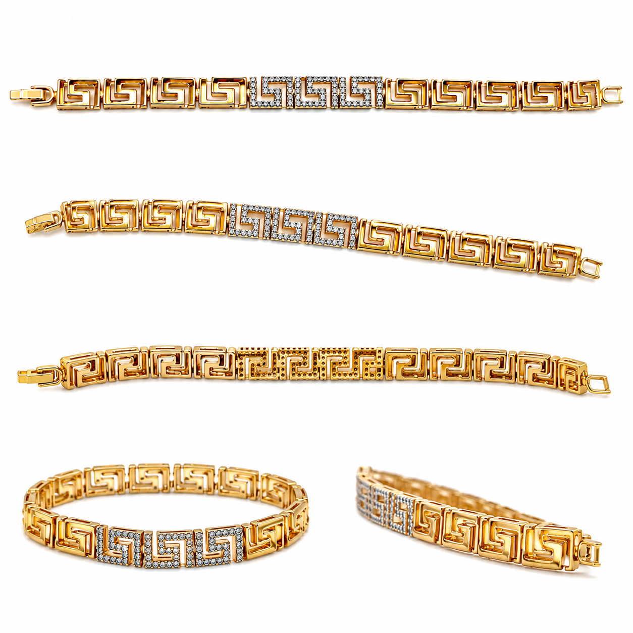 Imperial Meander Crystal Bracelet (56664)