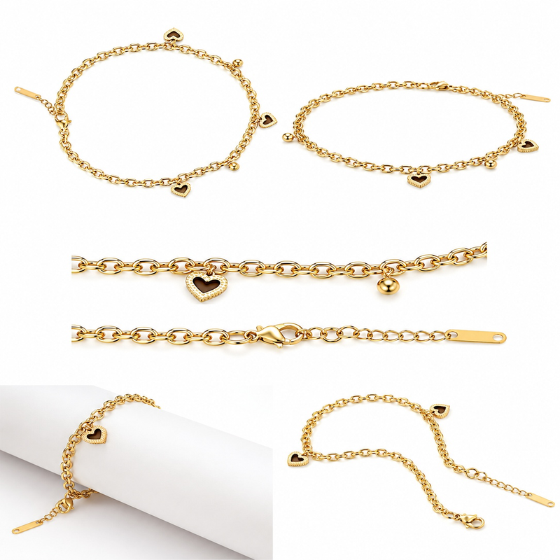 Ivory Heart Glow Bracelet (56718)