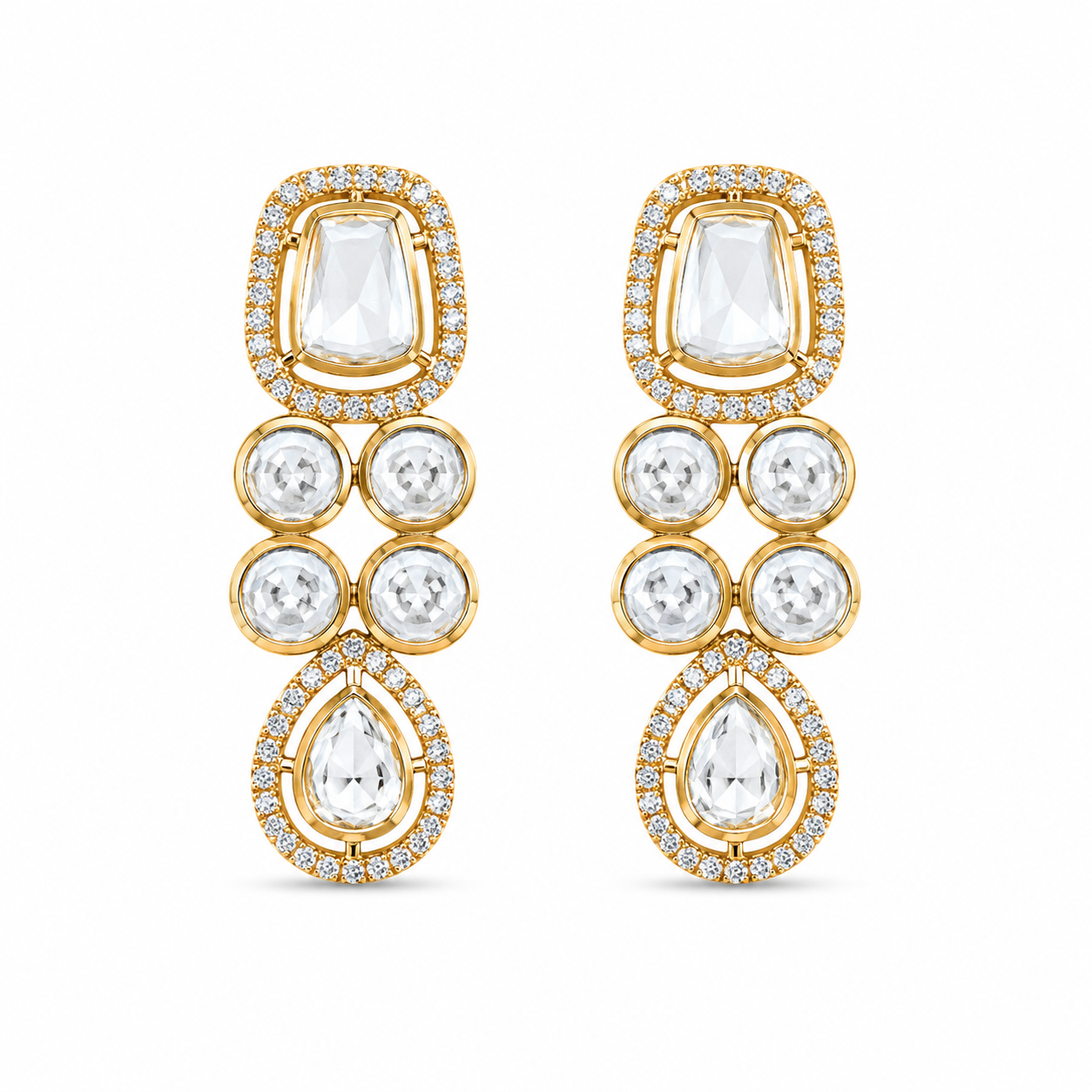 Celestia Duo Drop Necklace Set (55425)