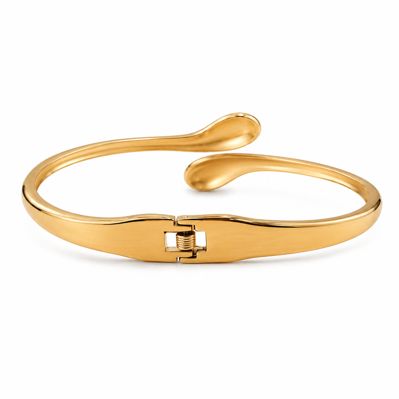 Women’s Sculptural Gold-Tone Cuff Bracelet (58739)