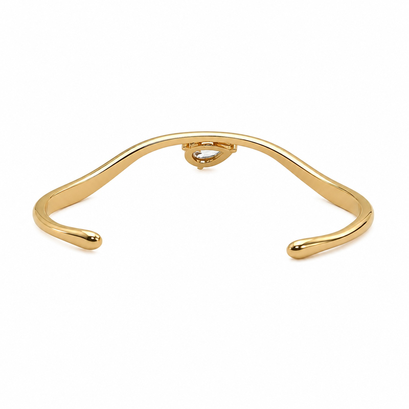 Stylish Fluid Wave Cuff Bracelet for Women (58749)