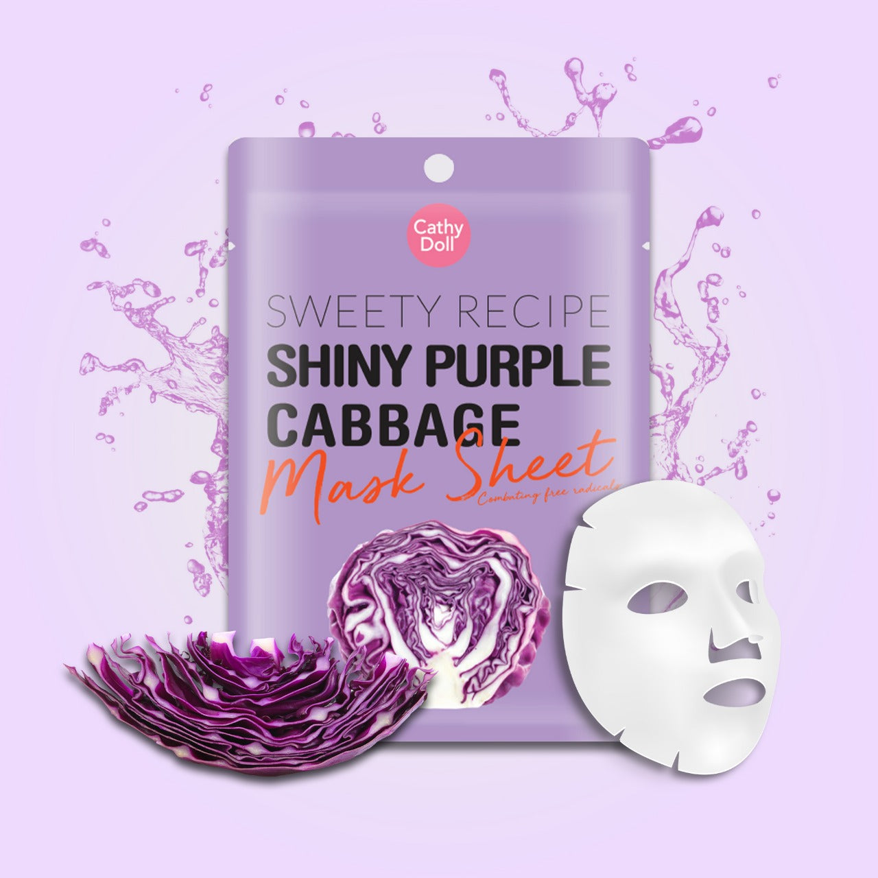 Shiny Purple Cabbage Mask
