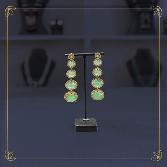 The Empress Emerald Cascade Earings