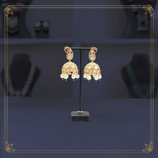 Maharani's Polki Palki Jhumkas