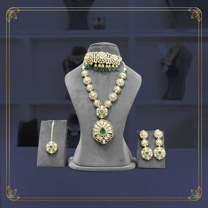 Royal Emerald Green Bridal Jewellery - Rental