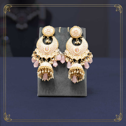 Pink Rajwada Grace Bridal Necklace - Rental