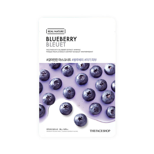 Real Nature Blueberry Face Mask 20g